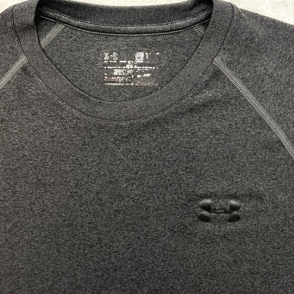 Under Armour HeatGear Loose Fit Shirt Men's M Gray Short Sleeve Athletic - Picture 2 of 5